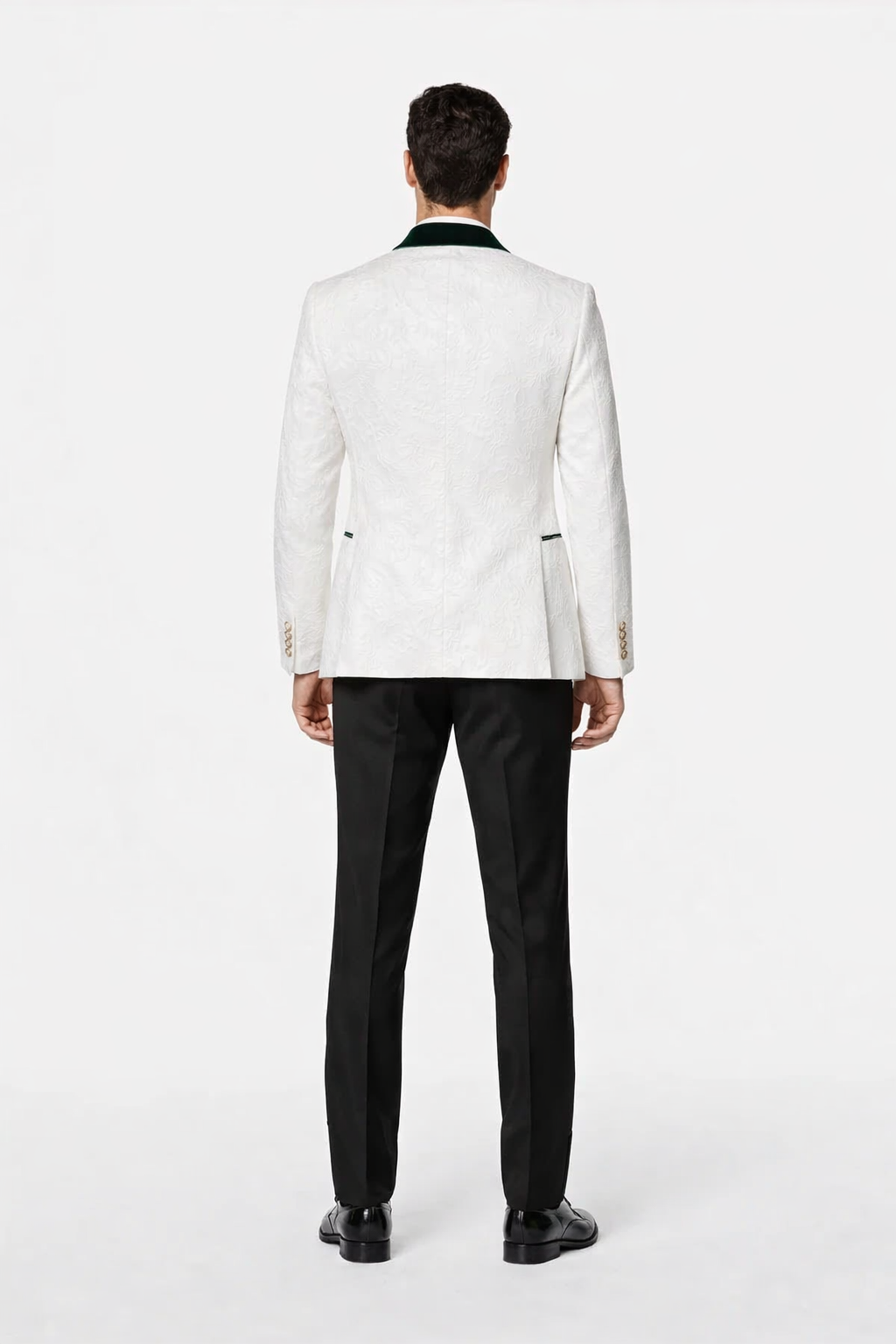 Mens Green and White Suits Tuxedos