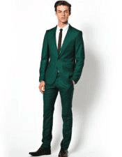 Mens Green Linen Suit - AlbertoNardoniStore