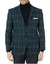 Mens Green Linen Suit - AlbertoNardoniStore