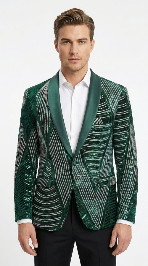 slim fit dress slacks Mens Green Sequin Christmas Holiday Blazer – Luxury Party Jacket for New  Year, Wedding and Festive Events New Year Jacket