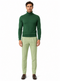 Mens Green Slim Fit Turtleneck Sweater â€“ Lightweight Knit Pullover in Emerald Green