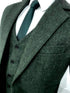 Green Tweed Suit  - Green Herringbone Fabric Suit - Vintage English Suit