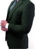 Green Tweed Suit  - Green Herringbone Fabric Suit - Vintage English Suit