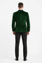 Mens Designer Velvet Tuxedo Jacket in Hunter Green