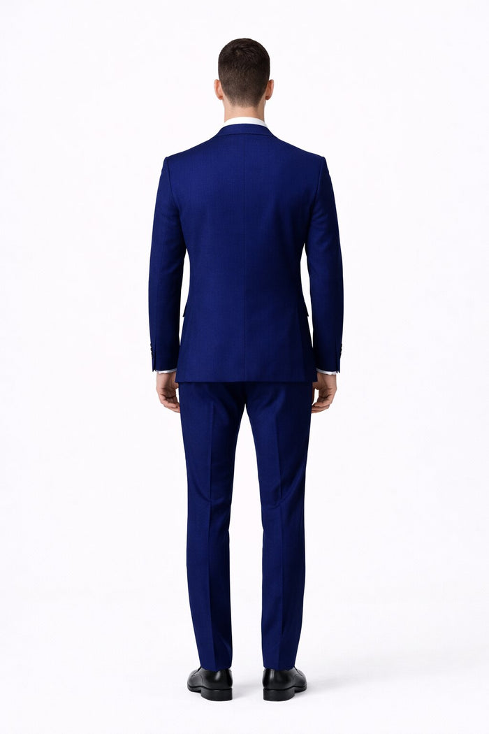 Porto Slim Fit, Pure Wool Suit & Vest by Tiglio Luxe TIG1036