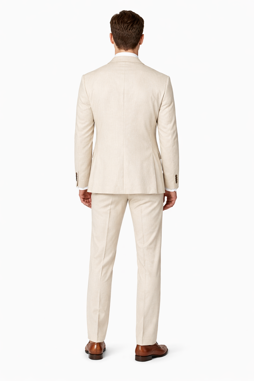 Mens Ivory Linen suit
