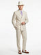 Mens Ivory Off White Double Breasted AI Capone Suit – Classic 1920s Vintage Gangster Style Formal Suit