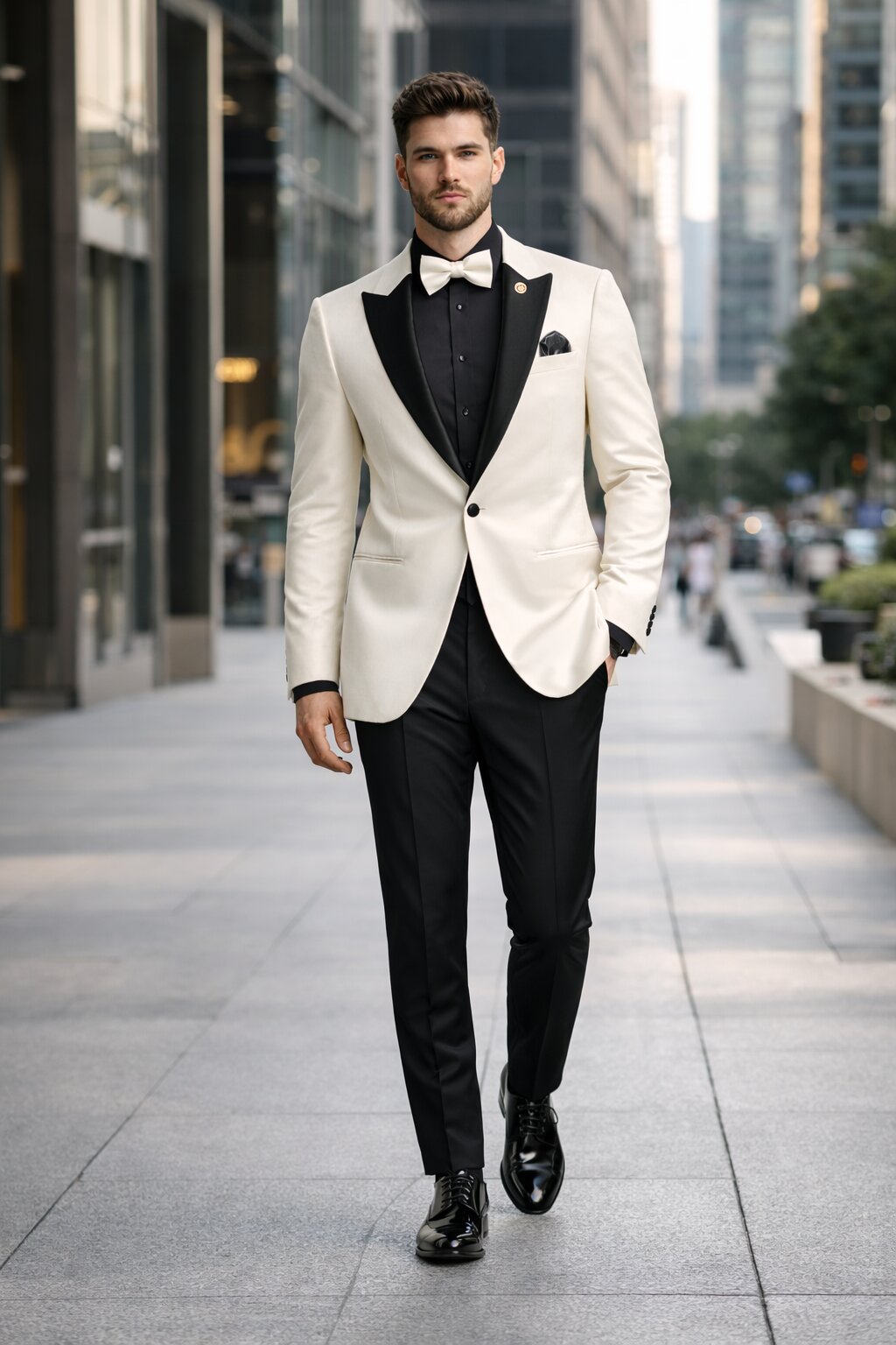 Ivory Formal Suit for Men – Stylish Church and Celebration Outfit