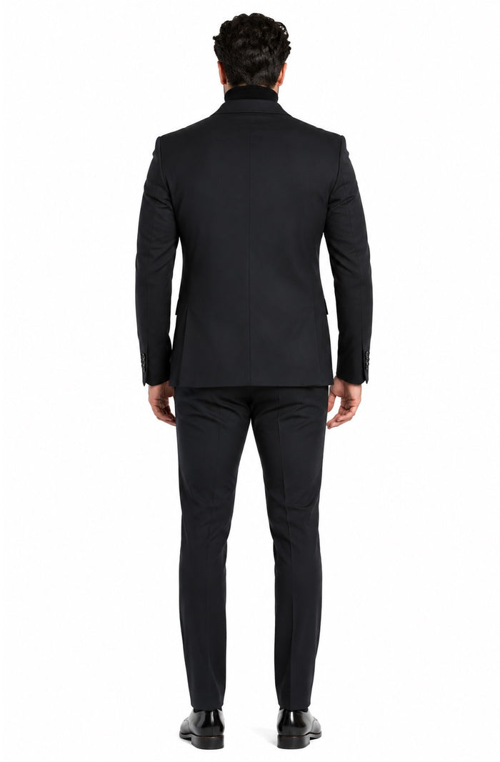 Men's John Wick Charcoal Or Black Suit Costume With Matching Turtle Neck Sweater (All Brand New)