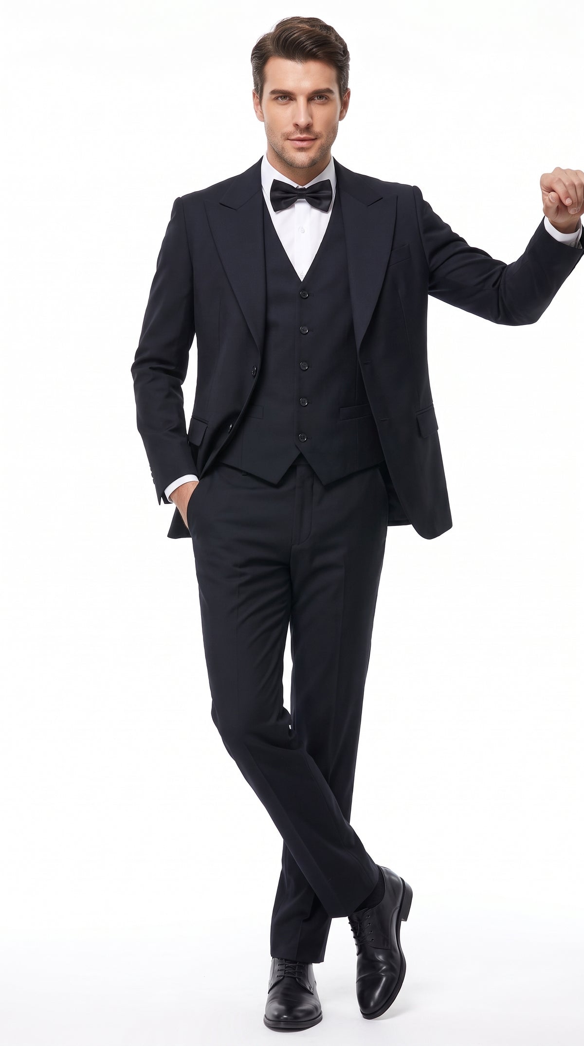 Mens Joker 2 Black 3-Piece Suit – Premium Movie-Inspired Cosplay Costume, Halloween & Formal Dress Outfit