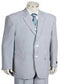 Mens Light Blue Pinstripe Suit - AlbertoNardoniStore