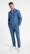 Mens Light Blue Walking Suit Set – Safair Military Casual Jacket and Pants Outfit for Travel, Vacation, Streetwear