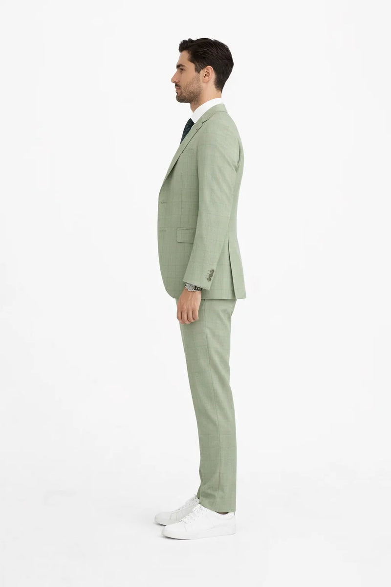 Mens Light Green Suits