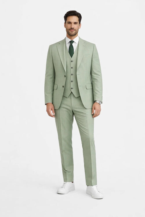 Mens Light Green Suits