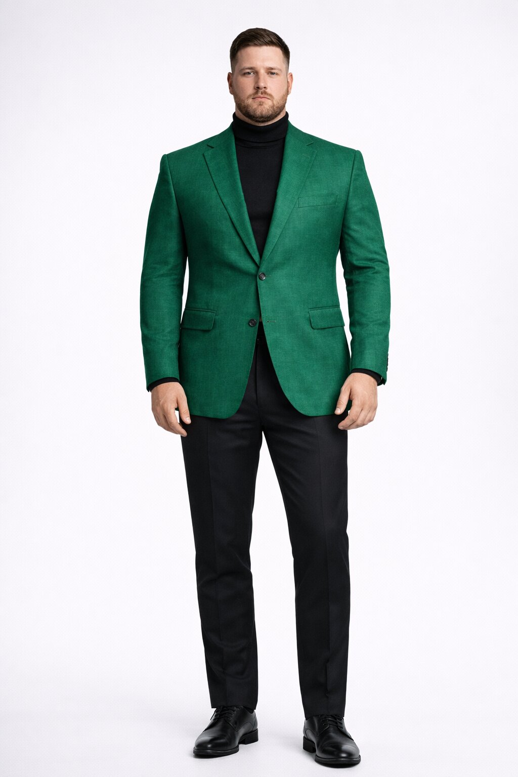 Mens Emerald Green Blazer - Green Sport Coat - Summer Jacket - Linen Blazer