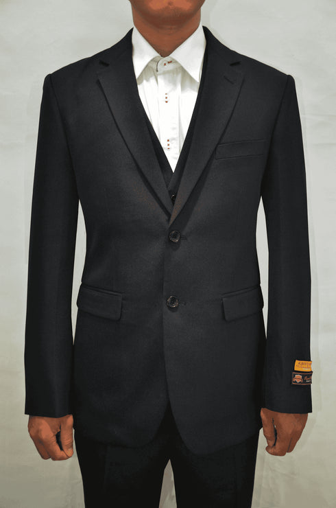 Mens Linen Suits - Summer Black Suit - AlbertoNardoniStore