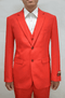 Mens Linen Suits - Summer Red Suit - AlbertoNardoniStore