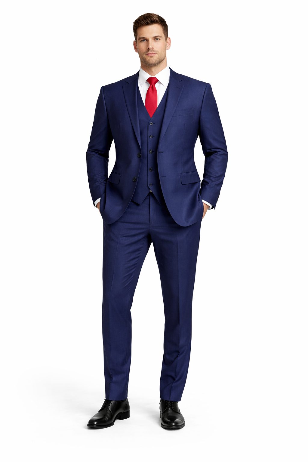 blue dress for baby girl Mens Mantoni Solid Navy Suit – Classic 2 Piece Navy Blue Suit for Wedding,  Business & Formal Wear