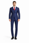 Mens Tiglio Solid Navy Suit – Classic 2 Piece Navy Blue Suit for Wedding, Business & Formal Wear