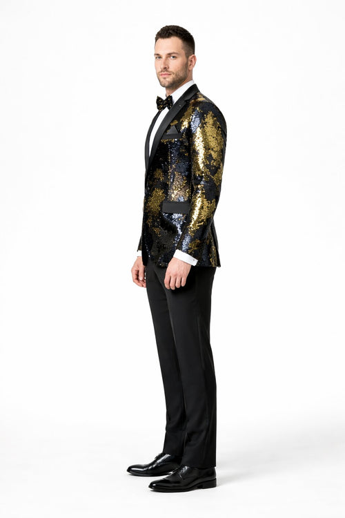 Mardi Gras Party Outfits For Guys - Mens Mardi Gras Costumes - Gold ~ Black