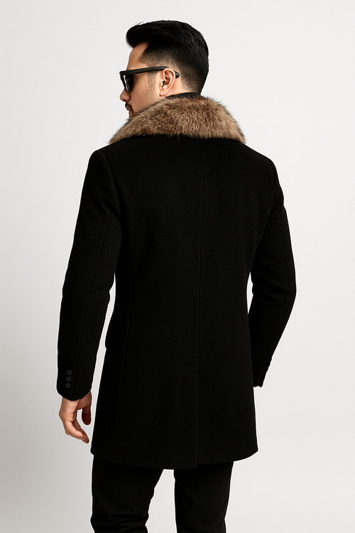 Mens Mid-Length Coats - 3/4 Length Mens Coat
