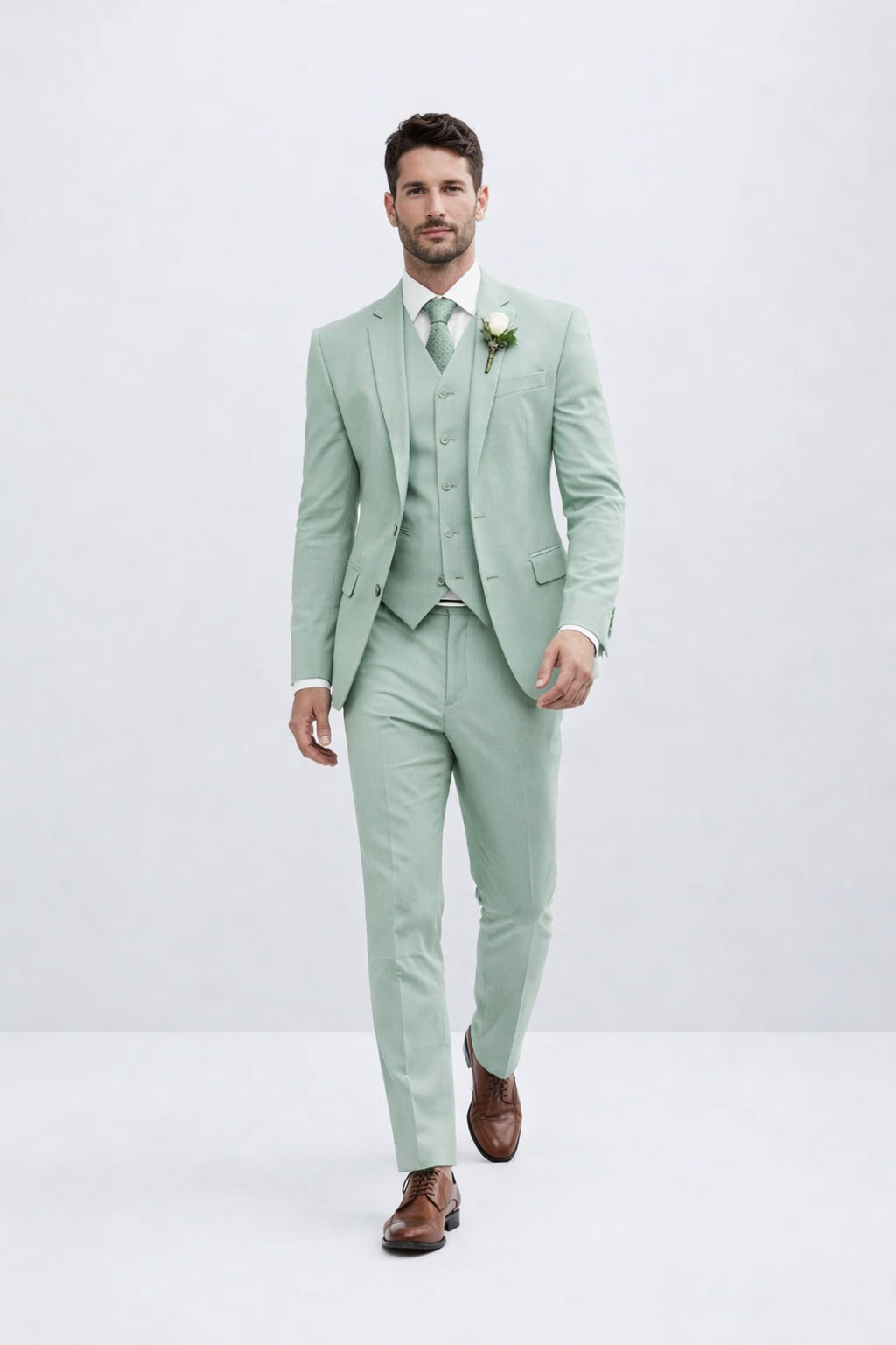 Mens Mint Green Suit
