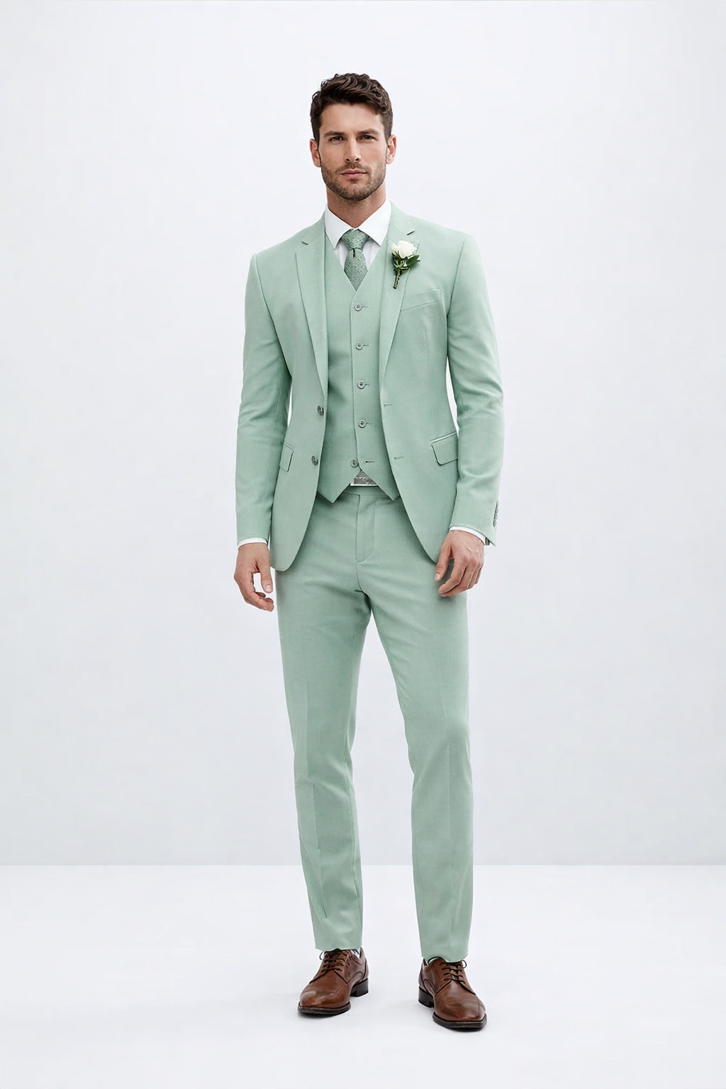 Mens Mint Green Suit