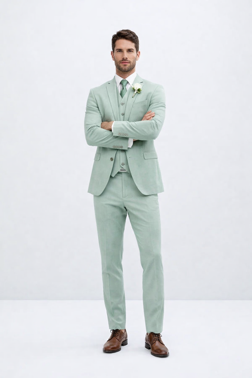 Mens Mint Green Suit