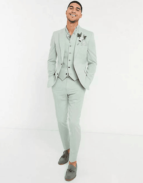 Mens Mint Green Suit - AlbertoNardoniStore