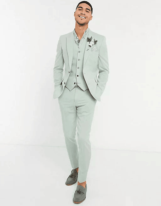 Mens Mint Green Suit - AlbertoNardoniStore