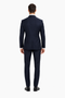 Men’s Navy Blue Suits with Satin Peak Lapel – Formal 2-Piece Set