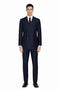 Men's Navy Blue Wide Pinstripe Double Breasted Suit