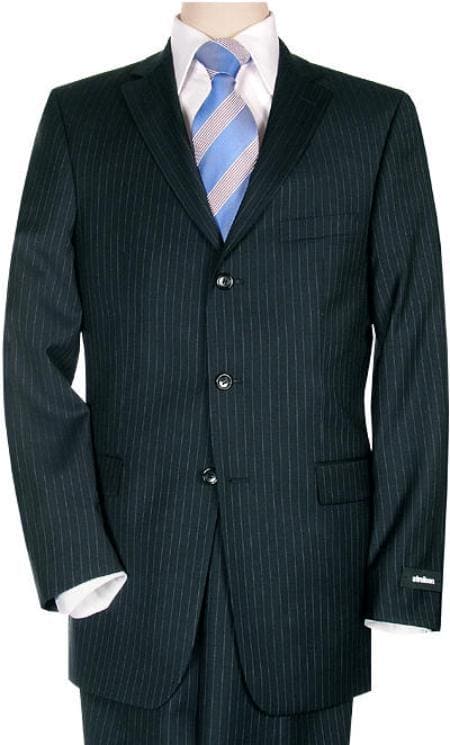 Mens Navy Double Breasted Overcoat - AlbertoNardoniStore