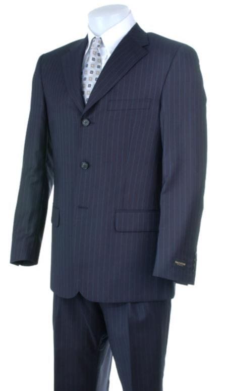 Mens Navy Double Breasted Overcoat - AlbertoNardoniStore