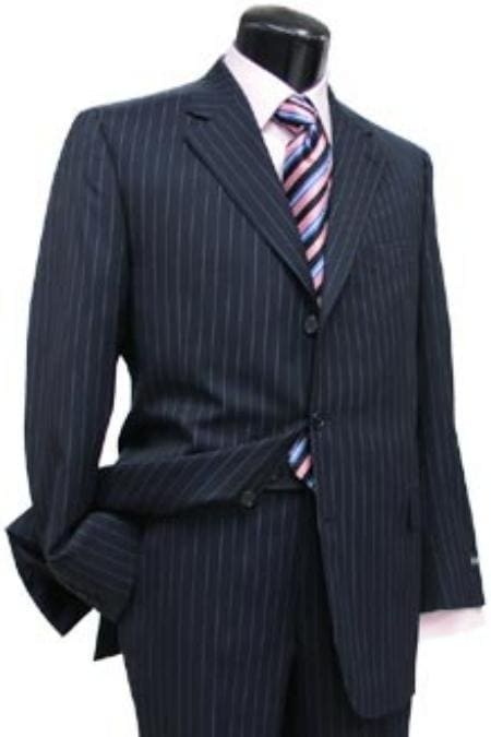 Mens Navy Double Breasted Overcoat - AlbertoNardoniStore