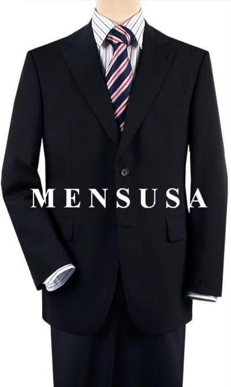 Mens Navy Double Breasted Overcoat - AlbertoNardoniStore