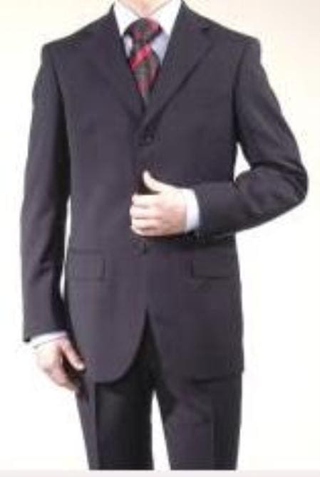 Mens Navy Double Breasted Overcoat - AlbertoNardoniStore