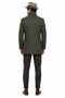 Men's Olive Green Designer Men's Wool Men's Peacoat Sale Double Breasted Wool Fabric