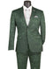 Mens Paisley Prom Suit in Hunter Green – Slim Fit Formal Party Outfit