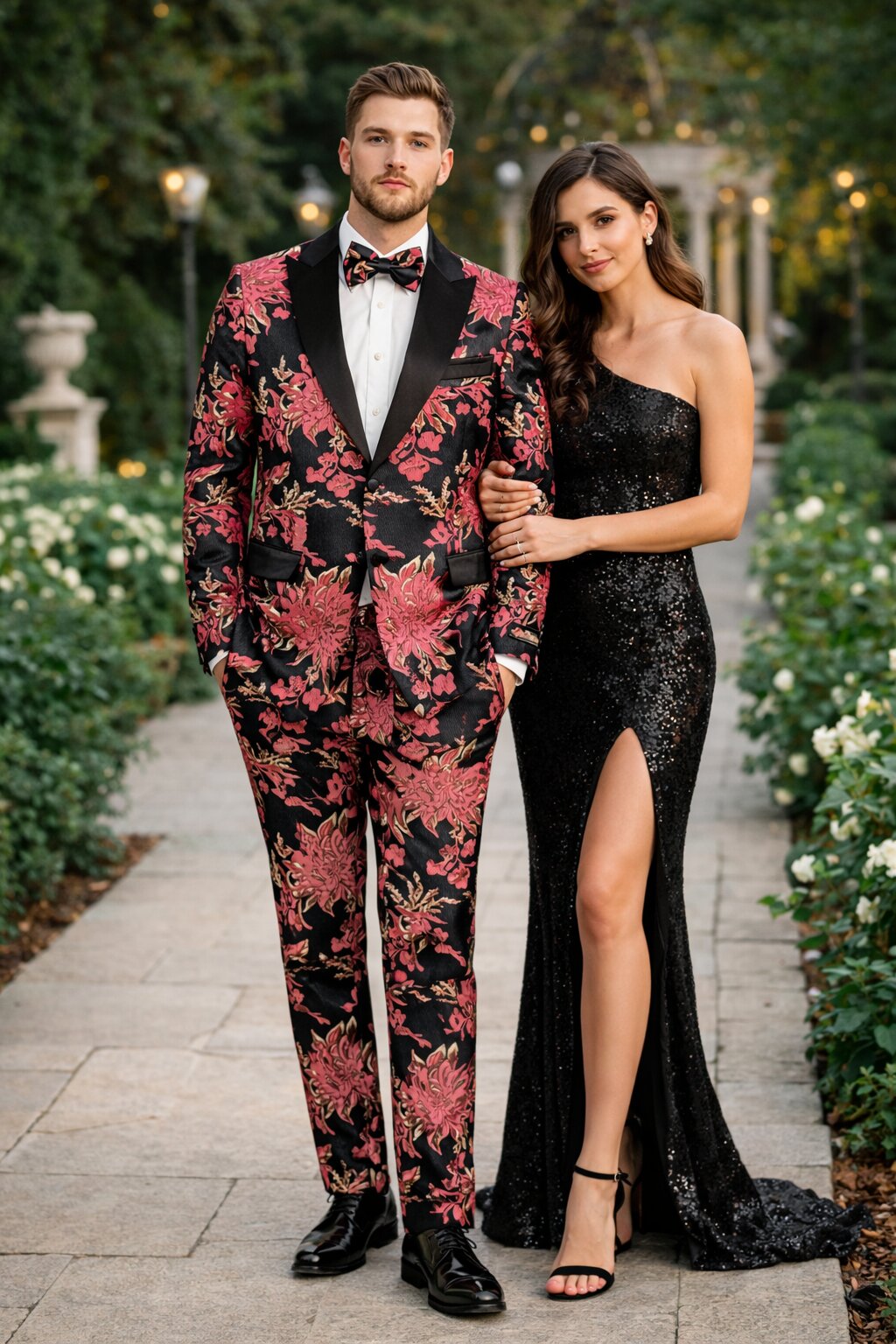 Floral Suit - Flower Suit - Pink