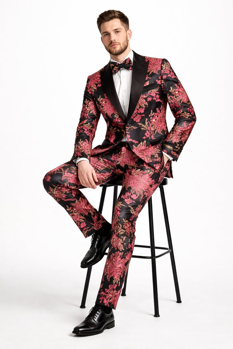 Floral Suit - Flower Suit - Pink