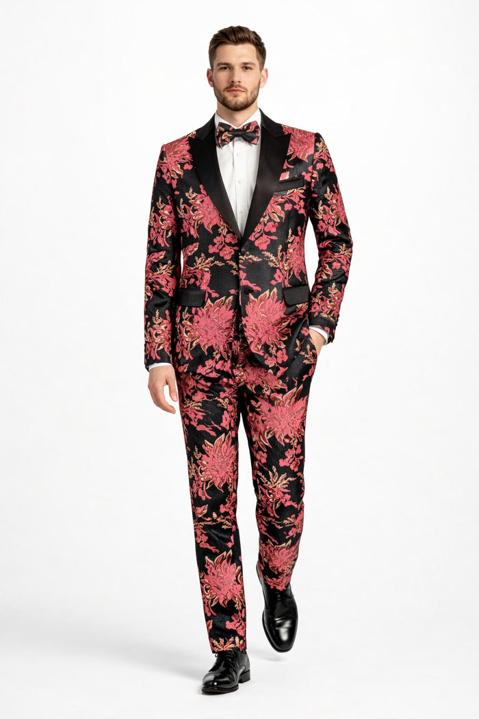 Floral Suit - Flower Suit - Pink
