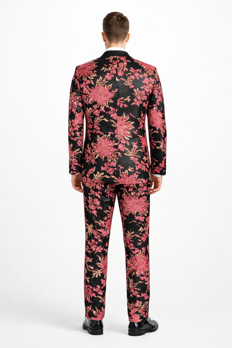Floral Suit - Flower Suit - Pink