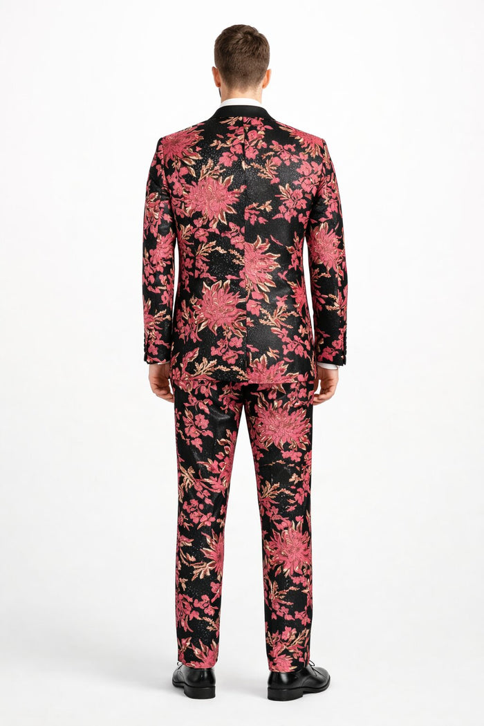 Floral Suit - Flower Suit - Pink