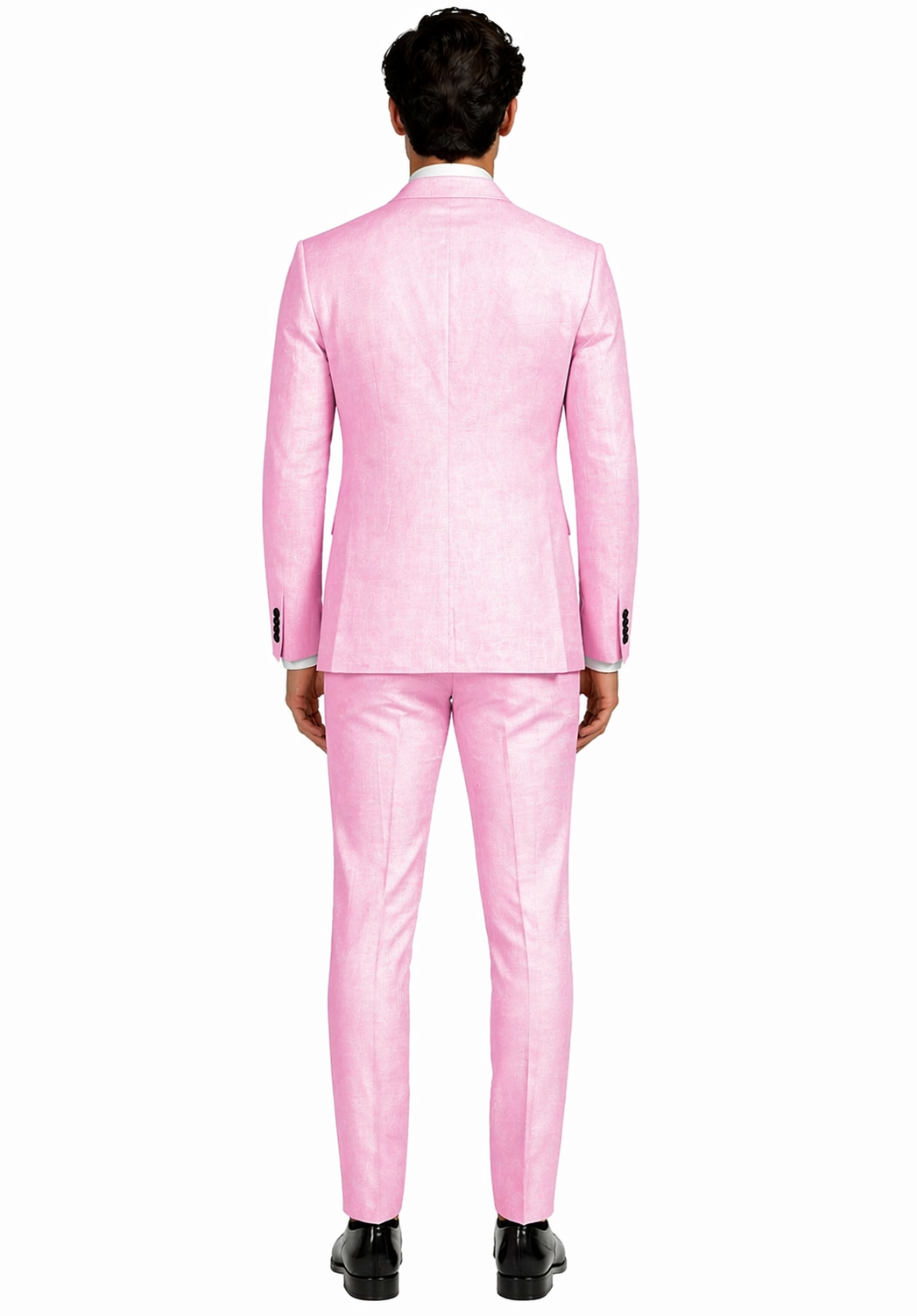 Mens Pink Linen Suit - Summer Suit