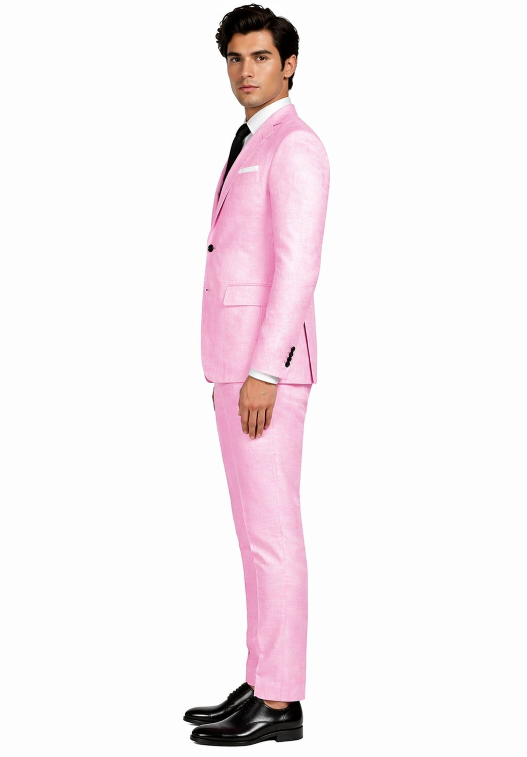 Mens Pink Linen Suit - Summer Suit