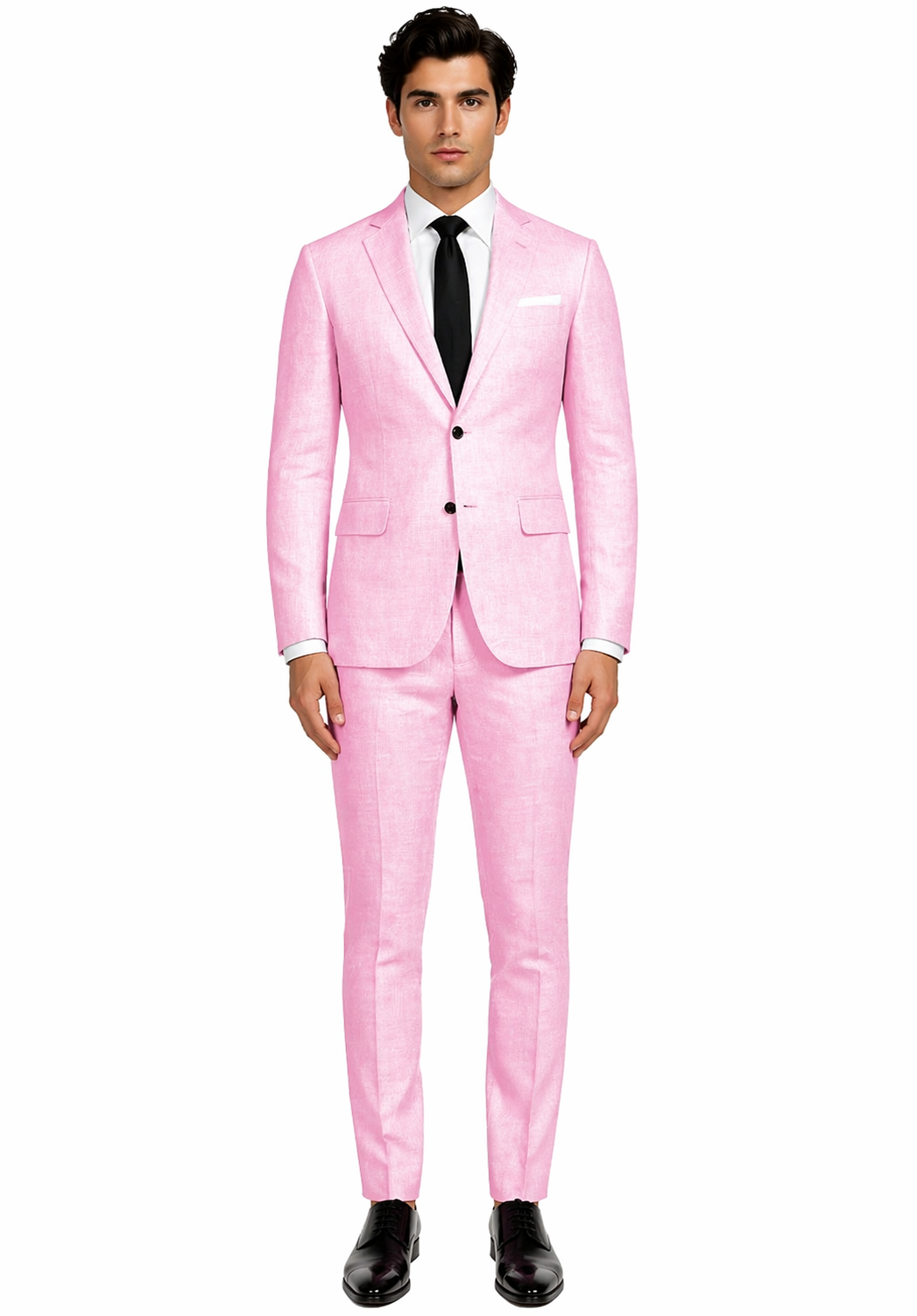 Mens Pink Linen Suit - Summer Suit