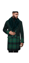 Mens Plaid Overcoat - AlbertoNardoniStore