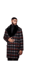 Mens Plaid Overcoat - AlbertoNardoniStore