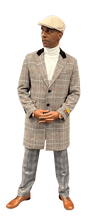 Mens Plaid Overcoat - AlbertoNardoniStore